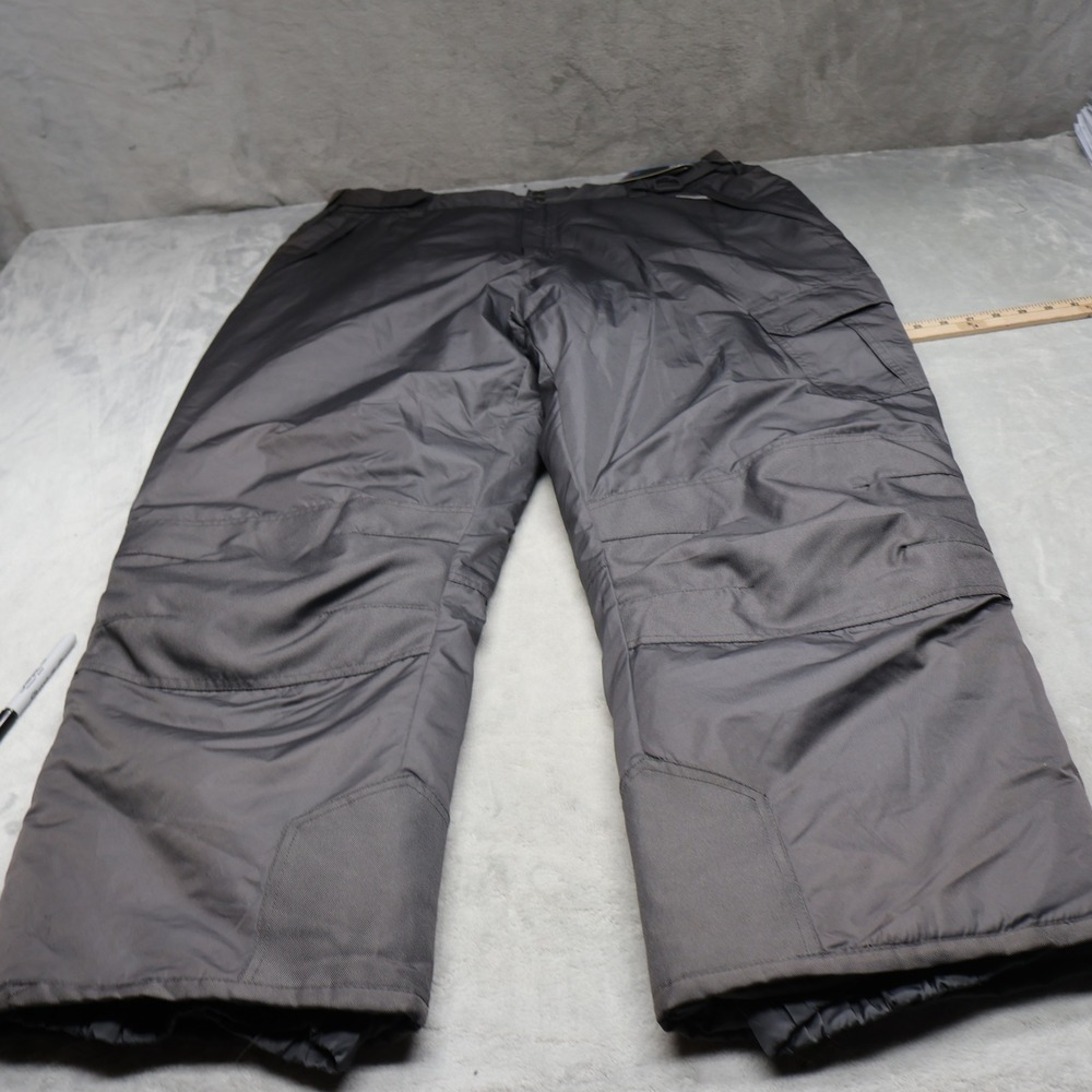 Arctic Quest Snow Pants Mens‎ XL Gray Performance Insulated Ski Winter 36x30 NEW
